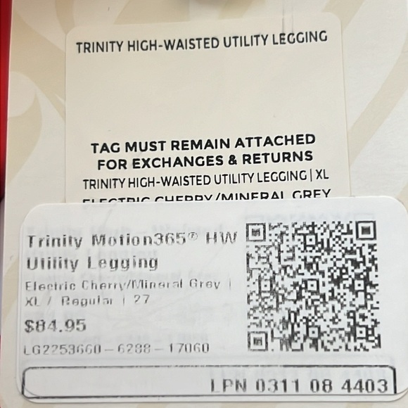 FABLETICS TRINITY MOTION 365 HW UTILITY LEGGINGS SIZE XXS ORANGE COLOR EUC - Picture 7 of 7